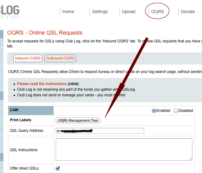 QSL Label Printing (QSL & Addresses) Club Log support staffed by volunteers